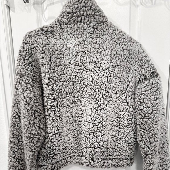 Garage Sherpa Jacket- Extra Small, Gray and Black - Picture 3 of 7